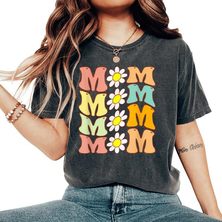 Groovy Mom Daisy Flower For Mom Of Girl Women's Oversized Comfort T-shirt