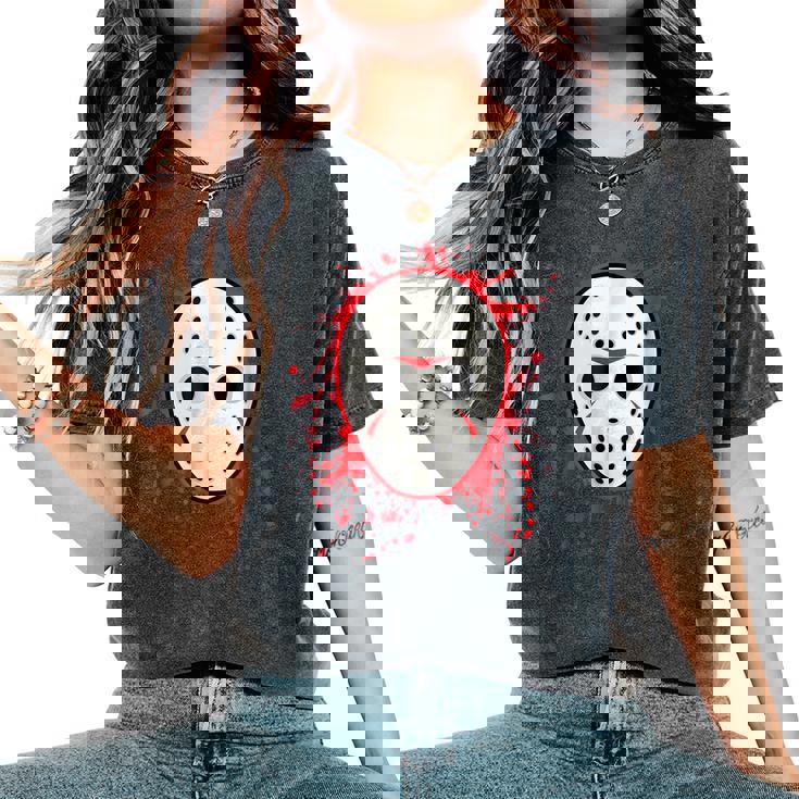 Horror Movie Mask T Horror Women's Oversized Comfort T-Shirt