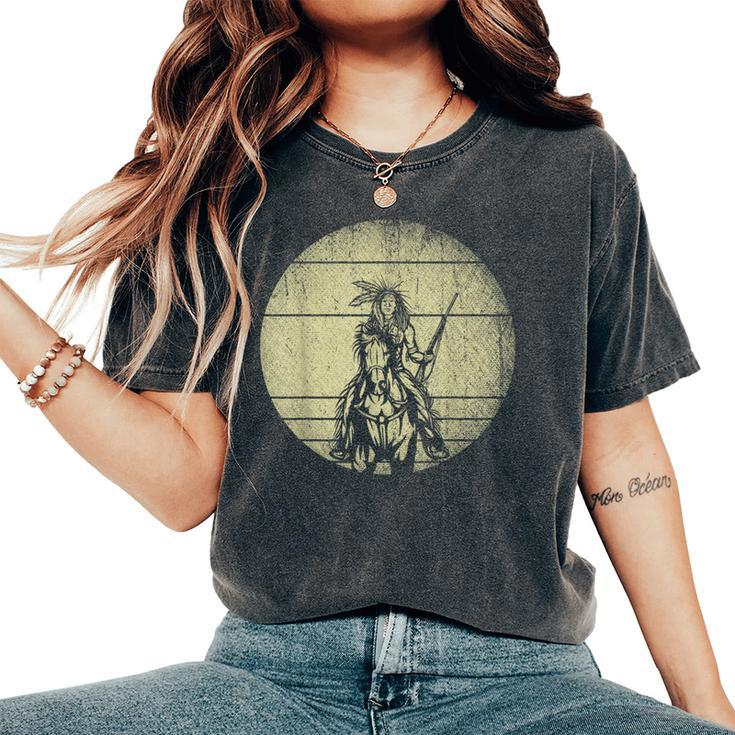 Horse Riding Native American Heritage Native American Women's Oversized Comfort T-Shirt