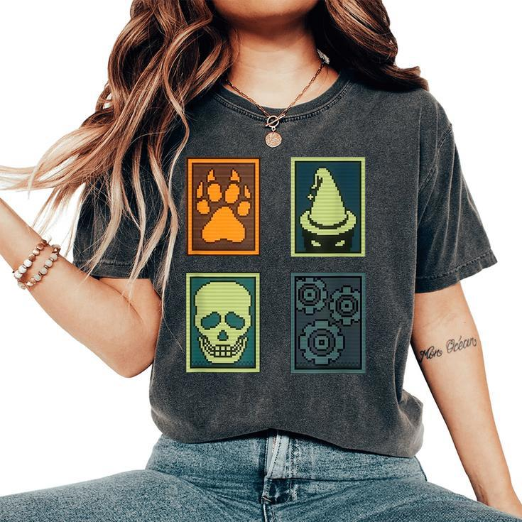 Inscryption Psychological Horror Card Categories Spooky Game Spooky Women's Oversized Comfort T-Shirt