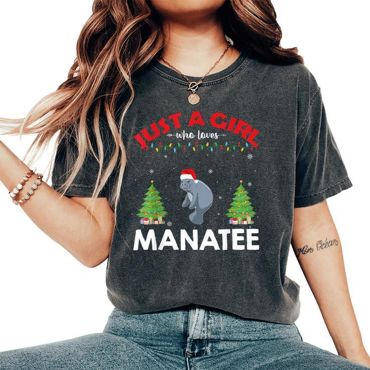 Just A Girl Who Loves Mana Ugly Christmas Sweater Women's Oversized Comfort T-Shirt
