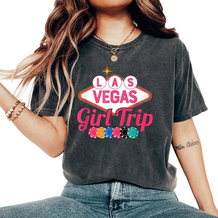 Las Vegas Girl Trip Bachelorette Birthday Women's Oversized Comfort T-shirt