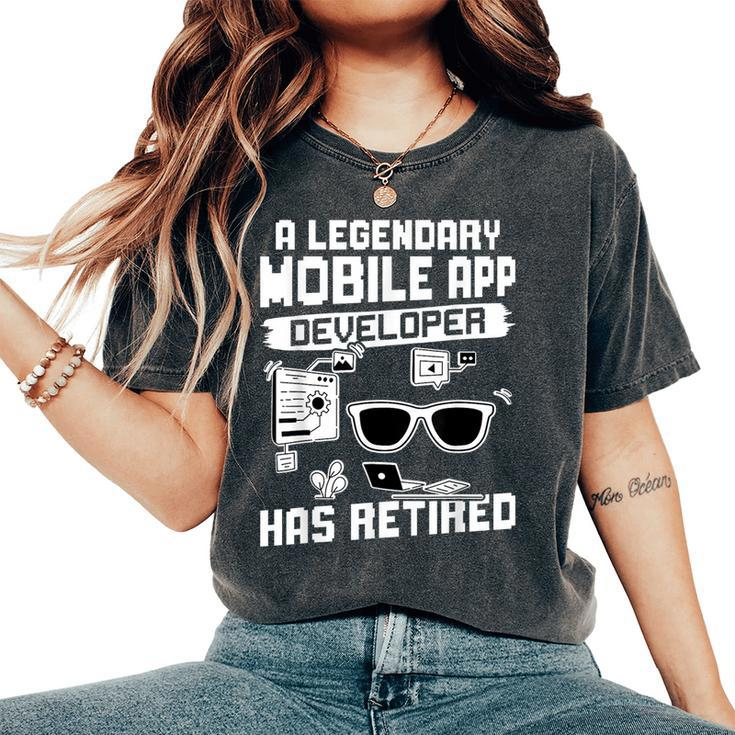 A Legendary Mobile App Developer Has Retired Women's Oversized Comfort T-Shirt