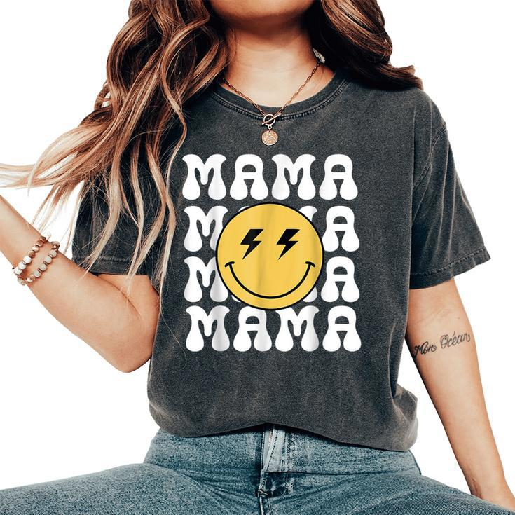 Mama One Happy Dude Birthday Theme Family Matching Women's Oversized Comfort T-Shirt