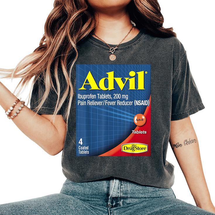 Nurse Pharmacy Halloween Costume Advil Ibuprofen Tablets Women's Oversized Comfort T-Shirt