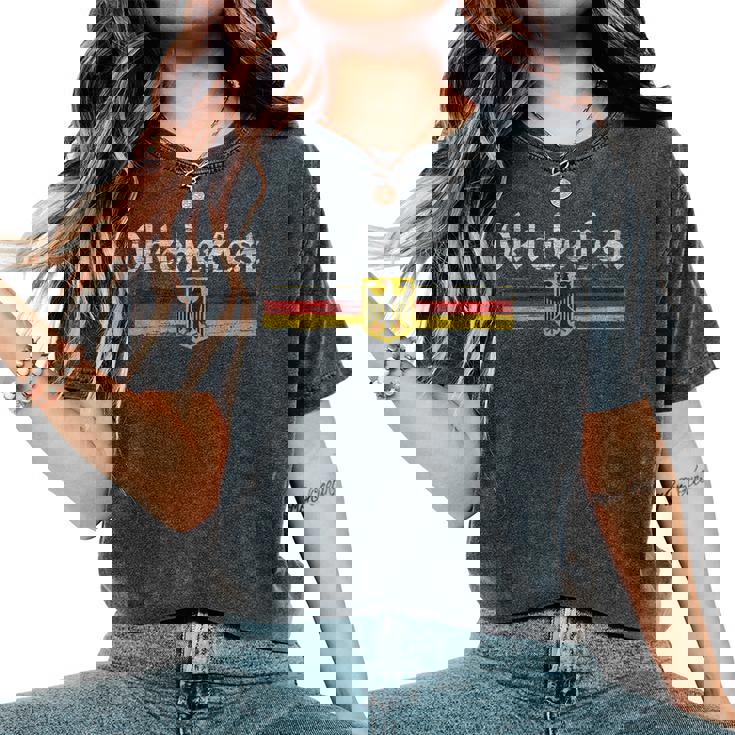 Oktoberfest German Beer Vintage German Flag Women's Oversized Comfort T-Shirt