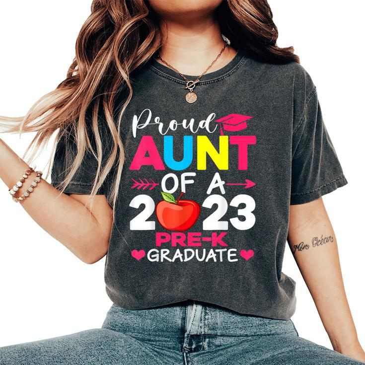 Proud Aunt Of 2023 Pre K Graduate Graduation Women's Oversized Comfort T-shirt