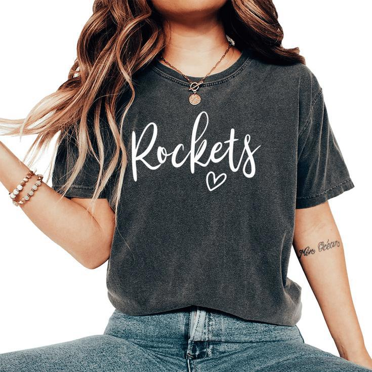 Rockets High School Rockets Sports Team Women's Rockets Women's Oversized Comfort T-Shirt