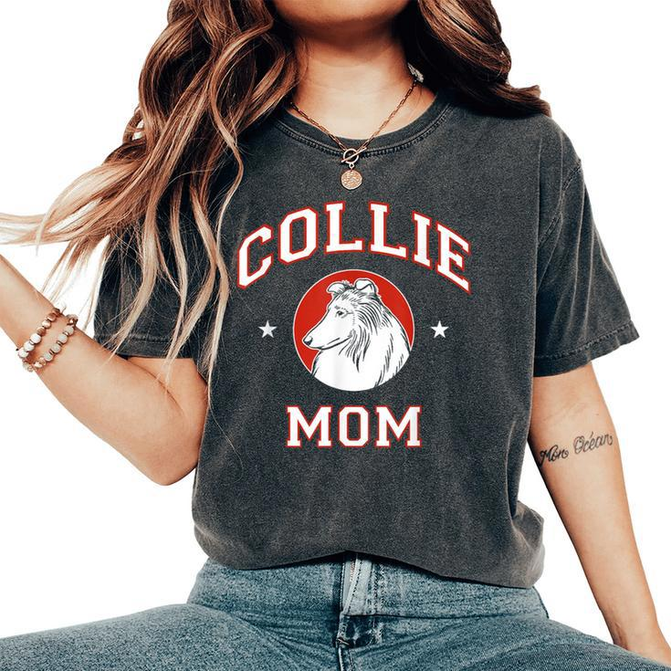 Rough Collie Mom Dog Mother Women's Oversized Comfort T-Shirt