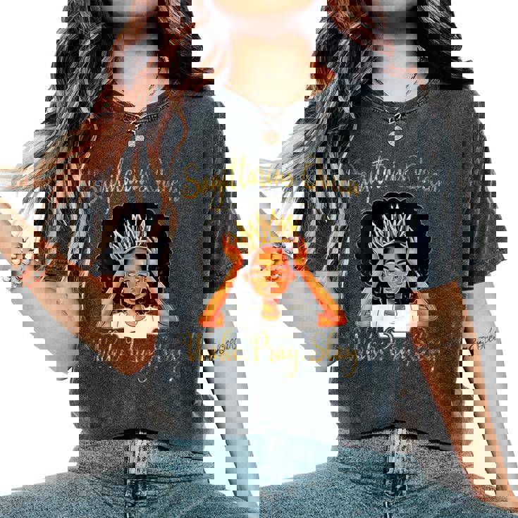 Sagittarius Queens Born In November 22 December 21 Women's Oversized Comfort T-Shirt