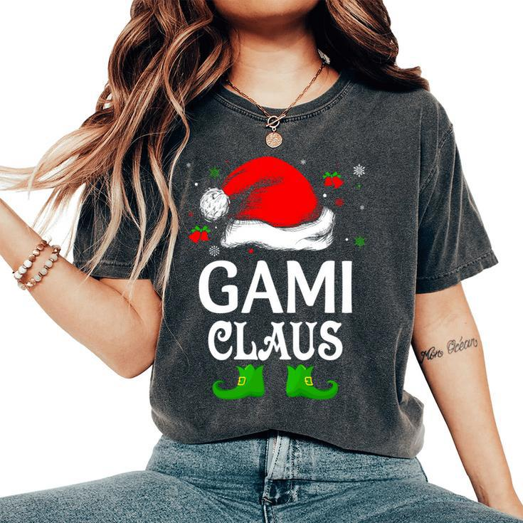 Santa Hat Gami Claus Elf Ugly Christmas Sweater Women's Oversized Comfort T-Shirt