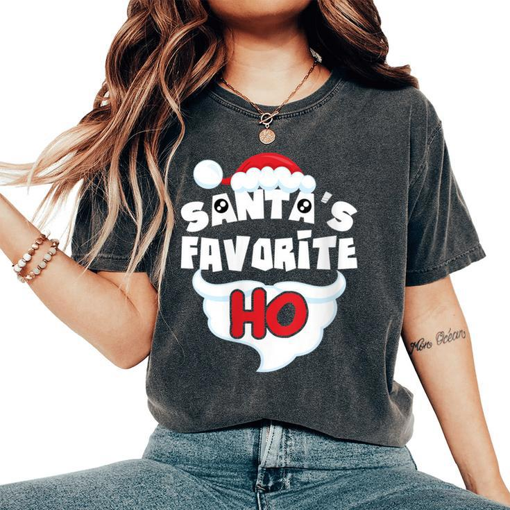 Santa's Favorite Ho Ugly Christmas Sweater Women's Oversized Comfort T-Shirt