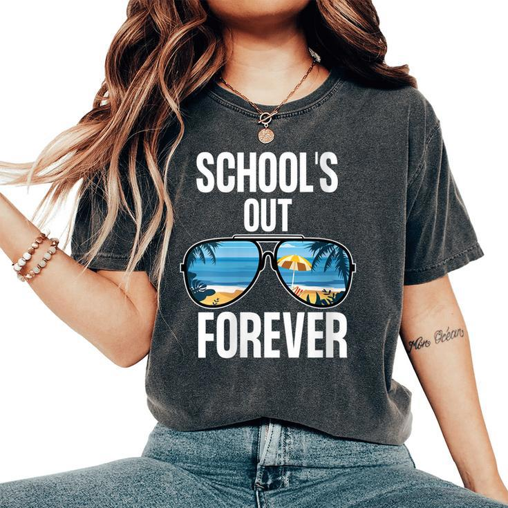 Schools Out Forever Senior 2021 Last Day Of School Women's Oversized Comfort T-shirt