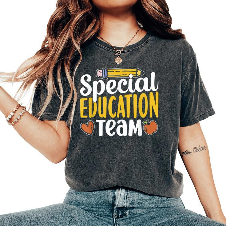 Special Education Team Teacher Sped Awareness Cute Women's Oversized Comfort T-Shirt