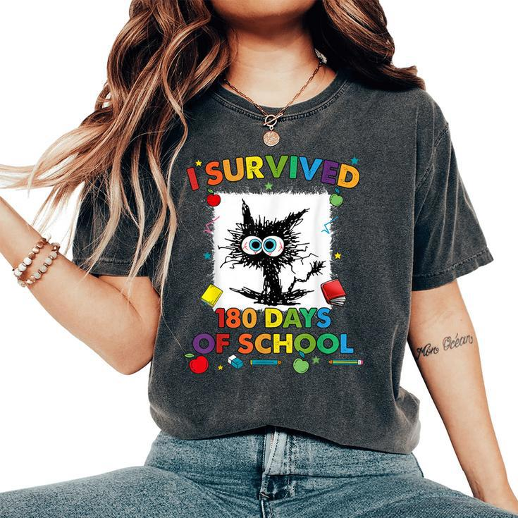 I Survived 180 Days Of School Last Day Of School Kids Women's Oversized Comfort T-shirt
