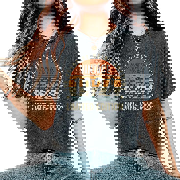 Vintage 1924 100 Bday Decorations 100Th Birthday Women's Oversized Comfort T-Shirt