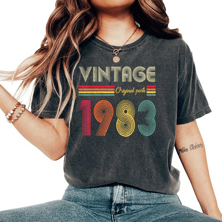 Vintage 1983 Original Parts 40Th Birthday Women's Oversized Comfort T-Shirt