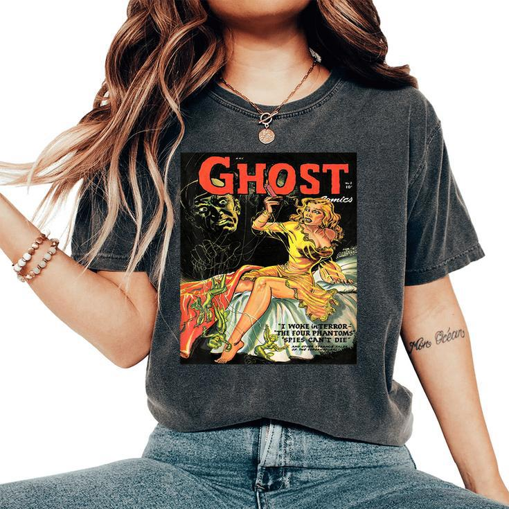Vintage Horror Comic Cover Horror Women's Oversized Comfort T-Shirt