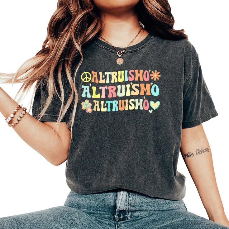 Altruismo Groovy Social Psychology Women's Oversized Comfort T-Shirt