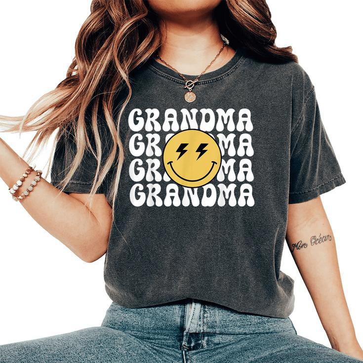 Grandma One Happy Dude Birthday Theme Family Matching Women's Oversized Comfort T-Shirt