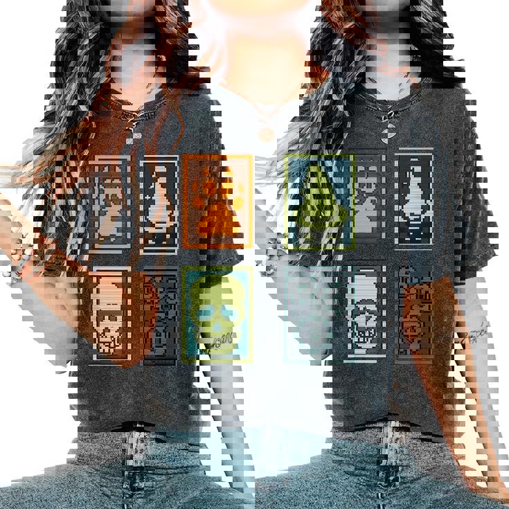 Inscryption Psychological Horror Card Categories Spooky Game Spooky Women's Oversized Comfort T-Shirt Inscryption Psychological Horror Card Categories Spooky Game Spooky Women's Oversized Comfort T-Shirt