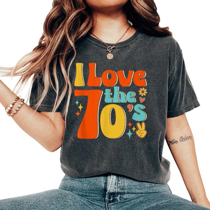 I Love The 70S Hippie Style Women's Oversized Comfort T-shirt | Mazezy