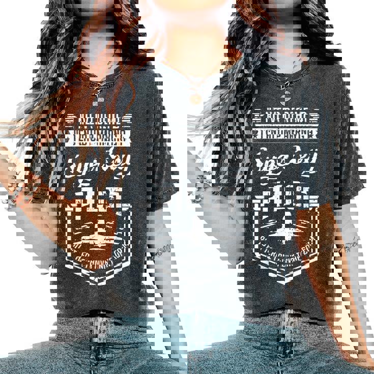 Married With A Super Sexy Pilot Aviator Wife Couple Women's Oversized Comfort T-Shirt Married With A Super Sexy Pilot Aviator Wife Couple Women's Oversized Comfort T-Shirt