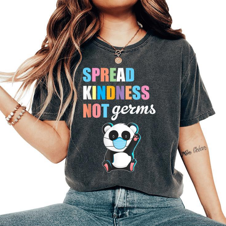 Spread Kindness Not Germs Essential Cute Panda Bear Women's Oversized Comfort T-shirt