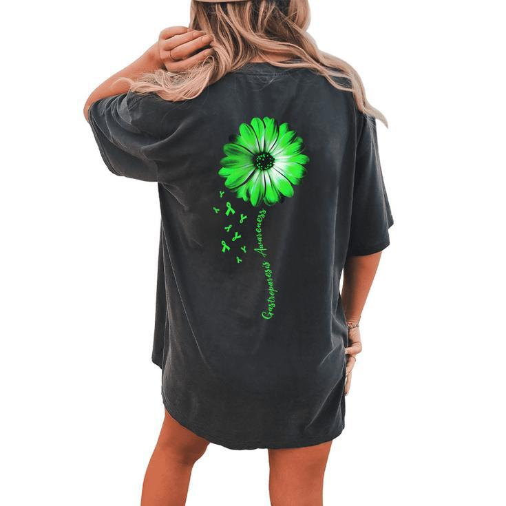 Daisy Flower Gastroparesis Awareness Women's Oversized Comfort T-Shirt Back Print