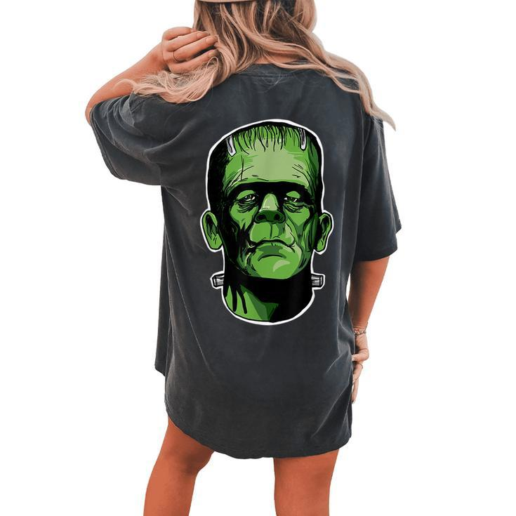 Frankenstein Monster Horror Halloween Halloween Women's Oversized Comfort T-shirt Back Print