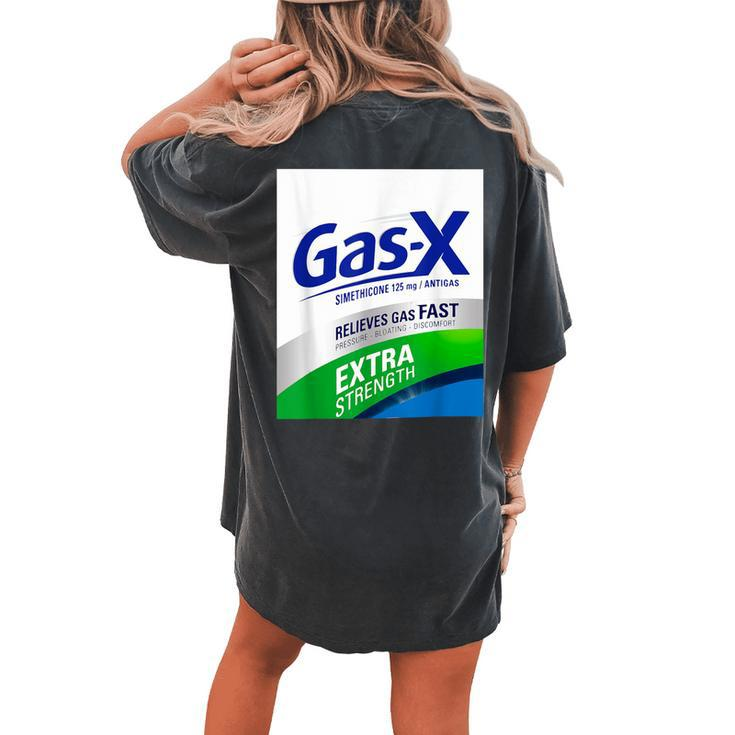Nurse Pharmacy Halloween Costume Gas-X Extra Strength Women's Oversized Comfort T-shirt Back Print