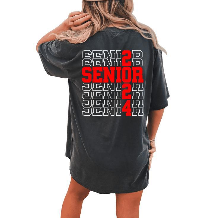 Senior Graduation Class Of 2024 Senior Boys Girls Women's Oversized Comfort T-shirt Back Print
