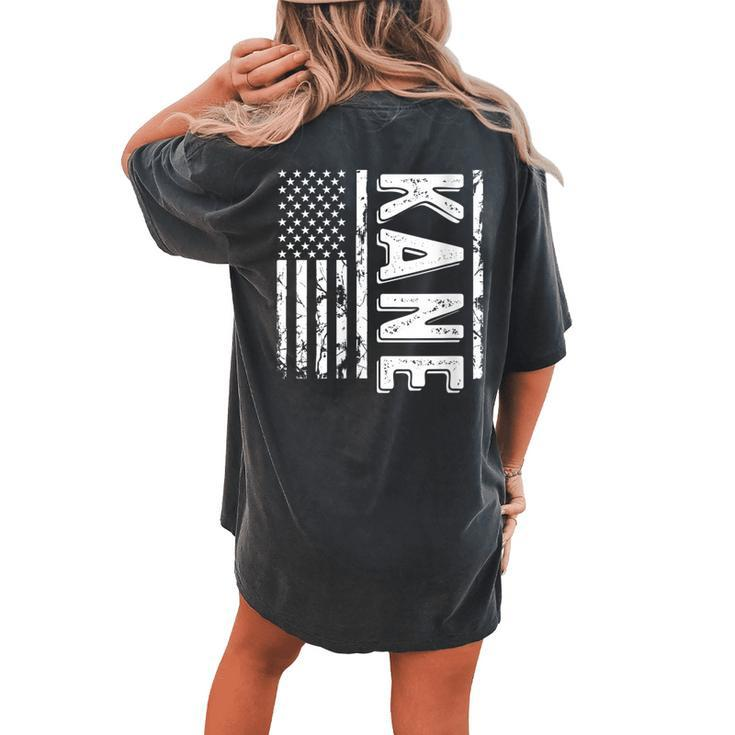 Kane Last Name Surname Team Kane Family Women's Oversized Comfort T-shirt Back Print