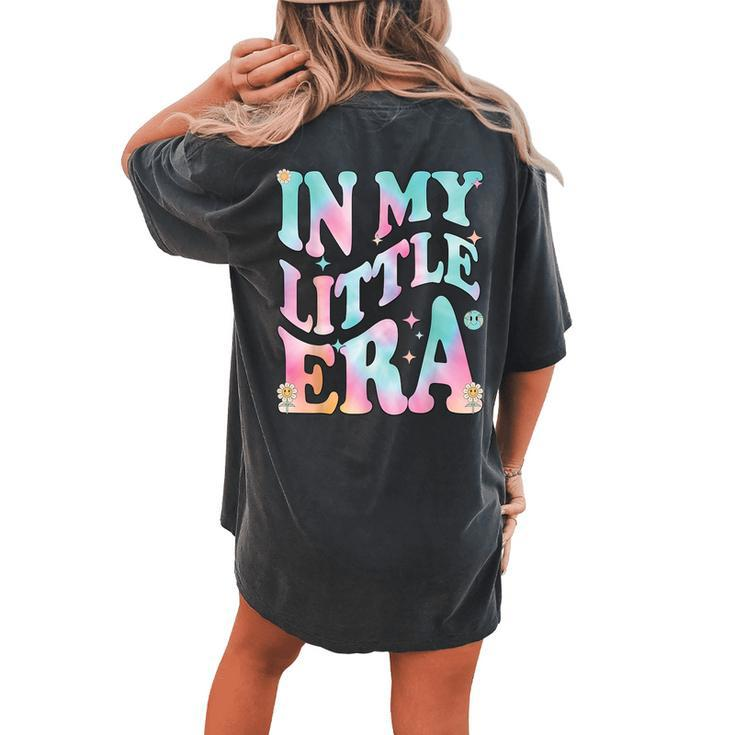 In My Little Era Groovy Sorority Rush Bid Day Reveal Week Women's Oversized Comfort T-shirt Back Print