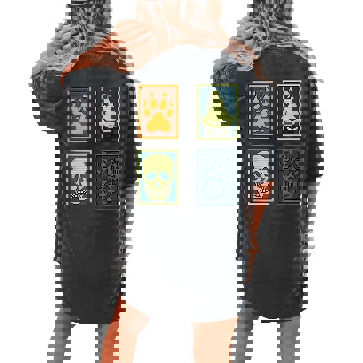 Inscryption Psychological Horror Card Categories Spooky Game Spooky Women's Oversized Comfort T-shirt Back Print