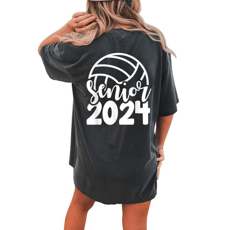 Volleyball Senior Class Of 2024 High School Senior For Girls Women's Oversized Comfort T-shirt Back Print
