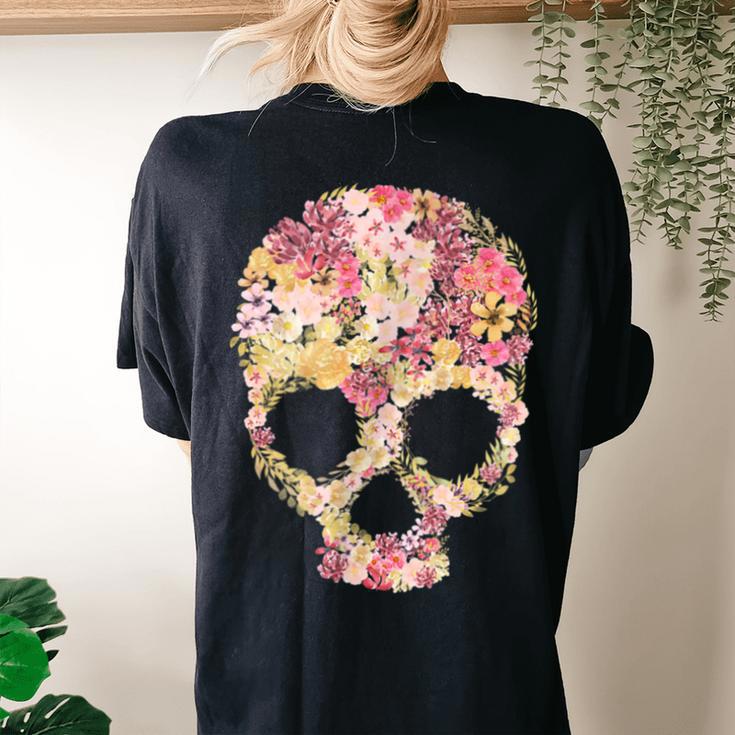 Teeshirtpalace Giant Sugar Floral Sugar Skull Women's T-Shirt