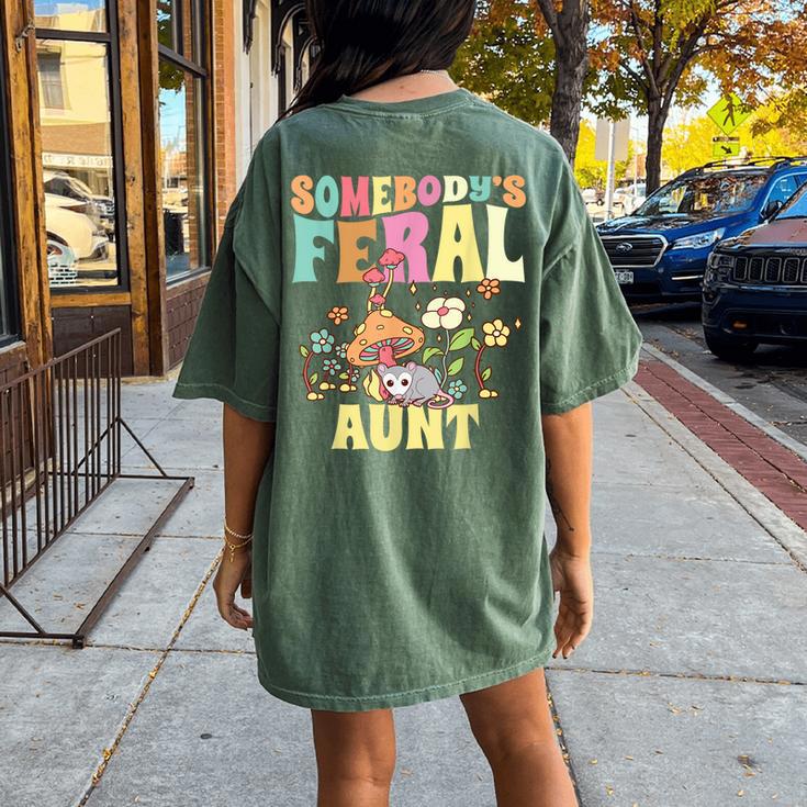 Feral Aunt Shirt, Cool Aunt Unisex T Shirt Crewneck