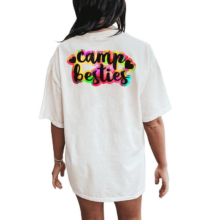 Camp Besties Camping Best Friend Camper For Girl Women's Oversized Comfort T-Shirt Back Print