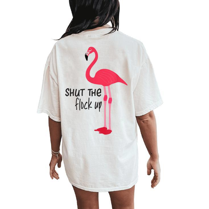 Get The Flock Out Hot Pink Women's Oversized Comfort T-Shirt Back Print