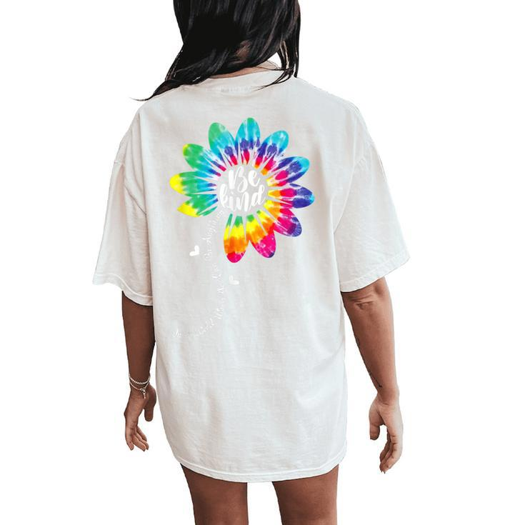 Unity Day Orange Anti Bullying Be Kind Kindness Tie Dye Women's Oversized Comfort T-Shirt Back Print