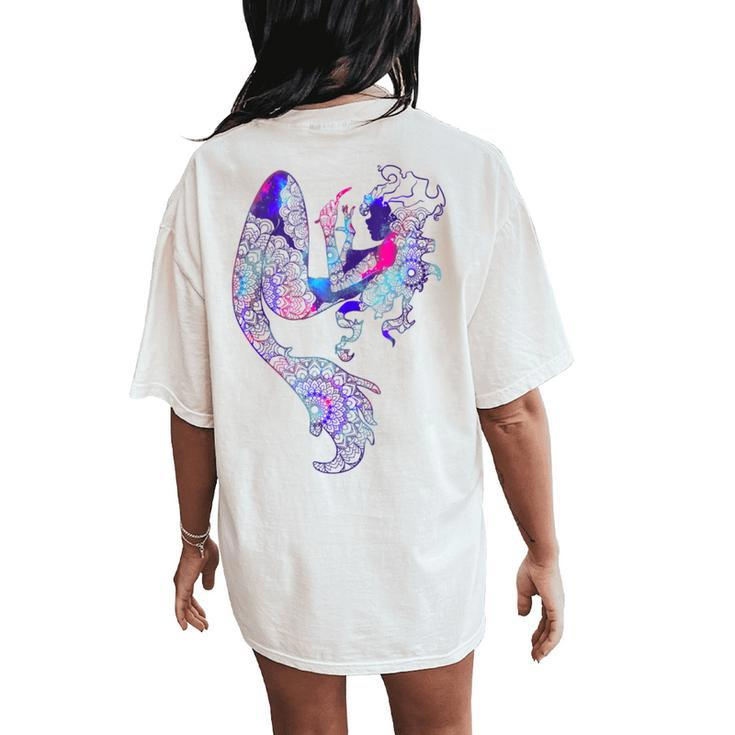 Boho Mermaid Women's Oversized Comfort T-Shirt Back Print