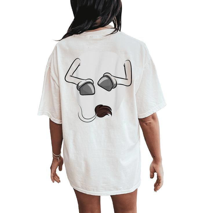 Donkey Body Easy Costume Women's Oversized Comfort T-Shirt Back Print