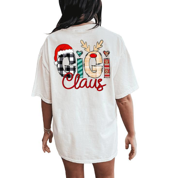 Gigi Claus Reindeer Christmas Women's Oversized Comfort T-Shirt Back Print