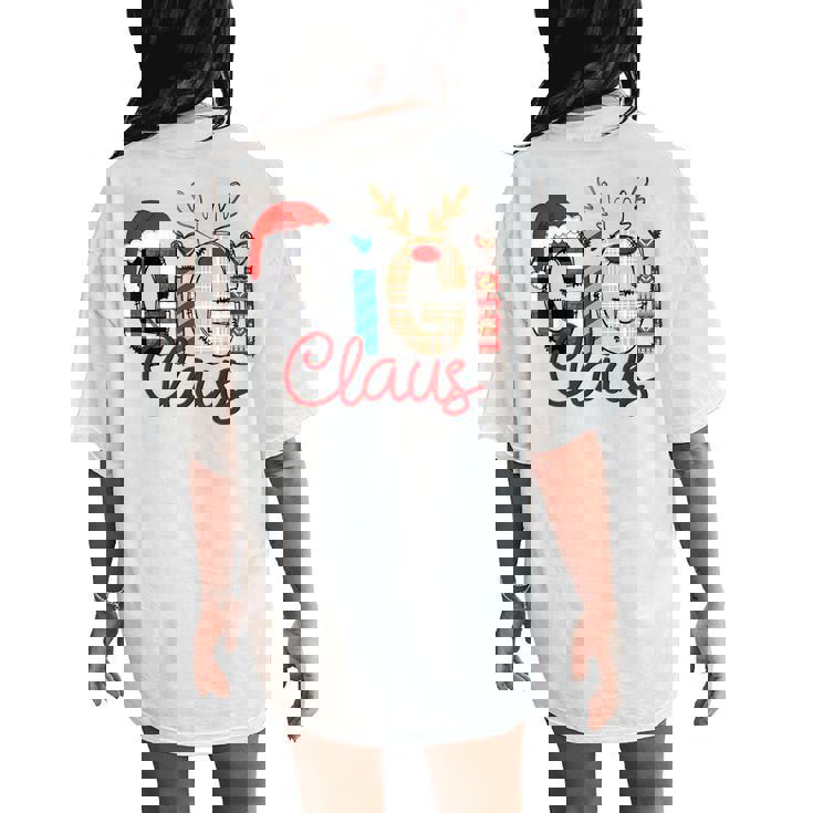 Gigi Claus Reindeer Christmas Women's Oversized Comfort T-Shirt Back Print