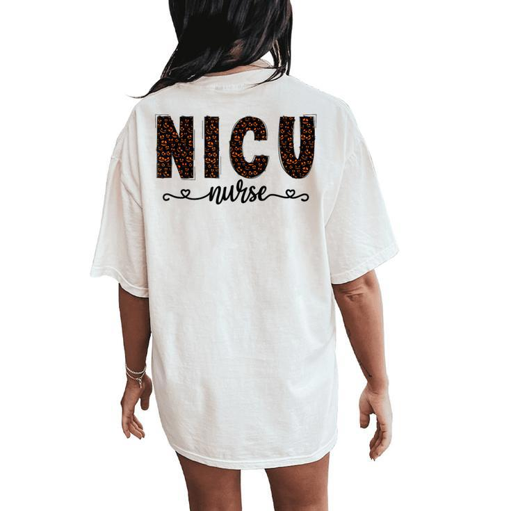 Nicu Nurse Halloween For Spooky Fall Nurse Women's Oversized Comfort T-Shirt Back Print
