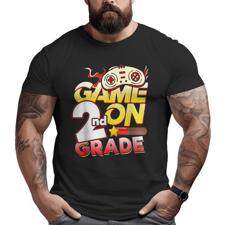 2Nd Grade Teacher & Student - Game On Video Controller   Gifts For Teacher Funny Gifts Big and Tall Men Graphic T-shirt