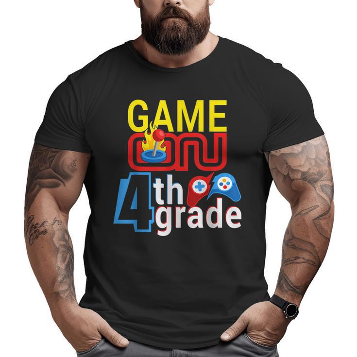 4Th Grade Student - Fun Game On Video Controller T  Big and Tall Men Graphic T-shirt
