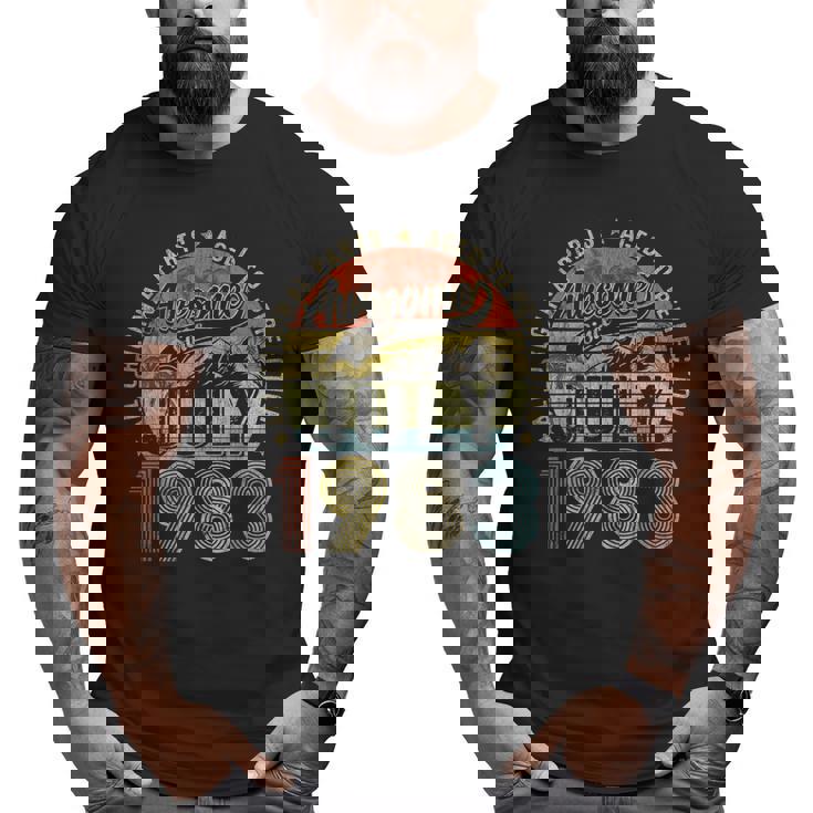 Funny 40 Year Old July 1983 Vintage Retro 40Th Birthday Gift 40Th Birthday Funny Gifts Big and Tall Men Graphic T-shirt Funny 40 Year Old July 1983 Vintage Retro 40Th Birthday Gift 40Th Birthday Funny Gifts Big and Tall Men Graphic T-shirt