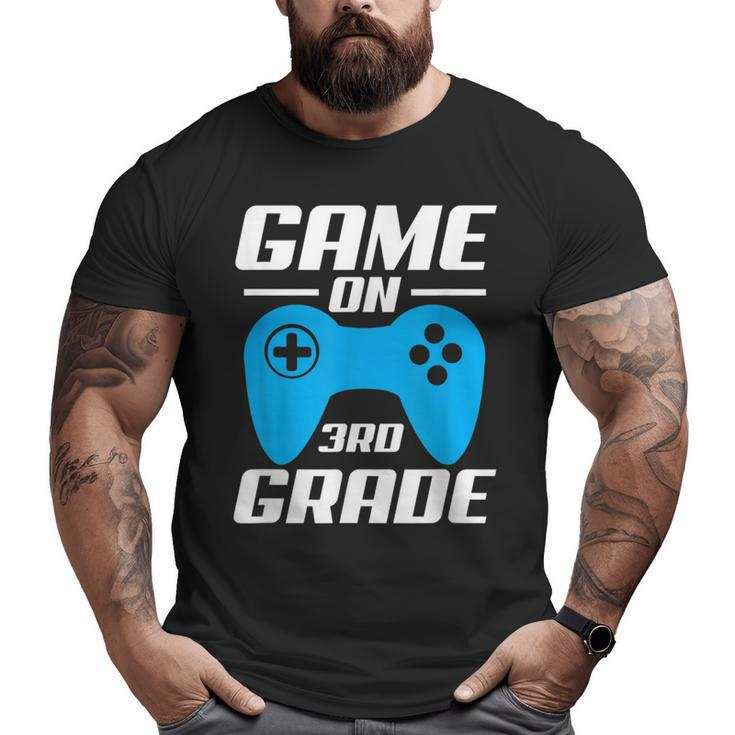 Game On Video Controller 3Rd Grade Funny  3Rd Grade Funny Gifts Big and Tall Men Graphic T-shirt